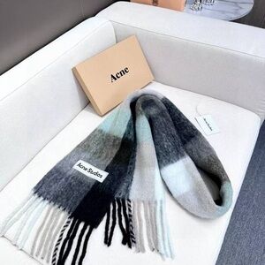 Acne Studios Plaid Wool Scarf